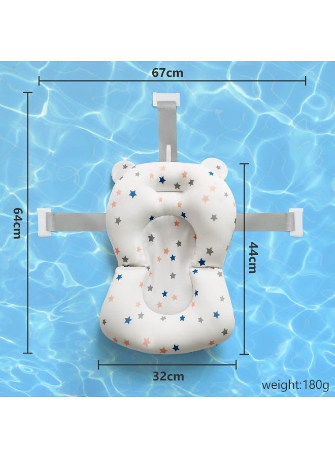 ممز بلانيت مخده استحمام للأطفال حديثي الولادة مريحة لحوض الاستحمام من ممز بلانيت، مسند حمام  للبيبي موفرة للمساحة لحديثي الولادة، للأطفال من عمر 0-12 شهر، هديه قيمه للاطفال -مقعد استحمام - أطفال حديثي الولادة - للأطفال ووساده استحمام اطفال - Image 4